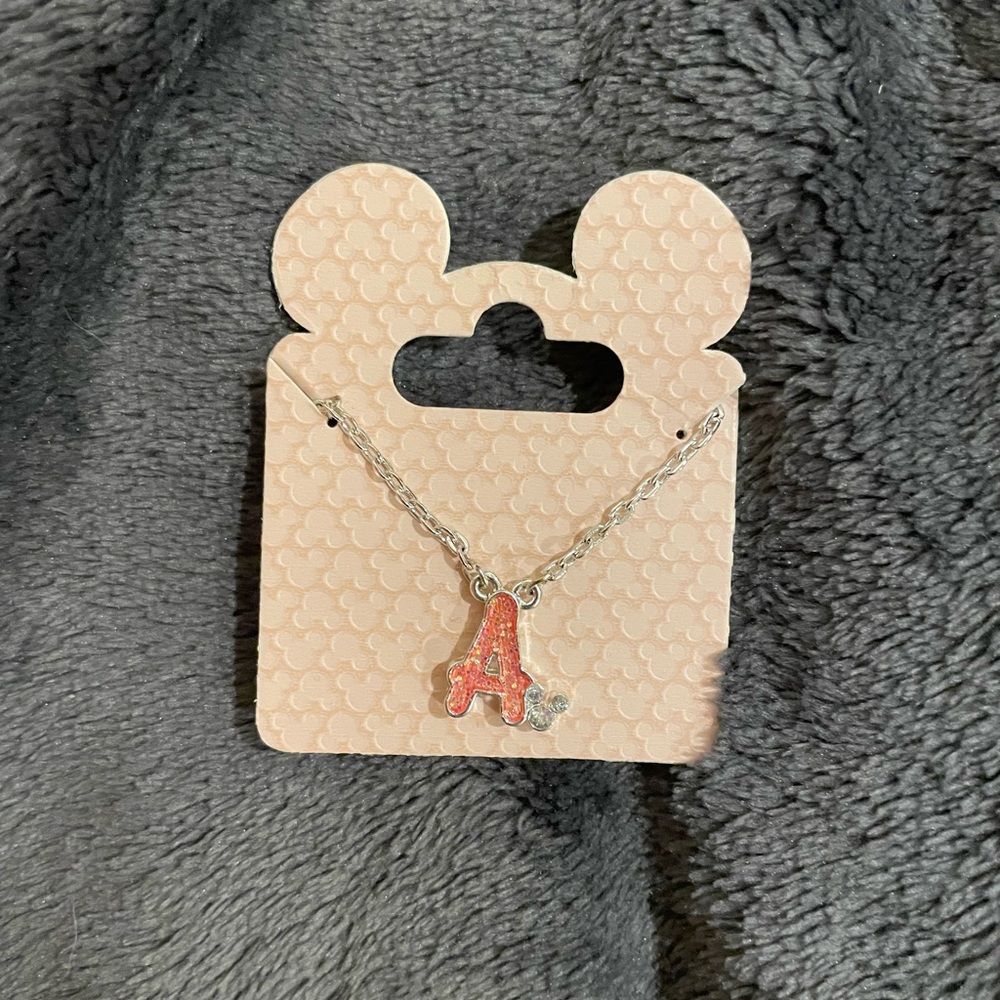 Disney Letter A necklace